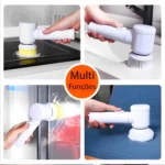 Escova Mágica De Limpeza Multifuncional Elétrica Sem Fio 5 Em 1 - Especial