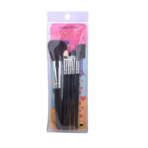 Kit com 5 Pincéis para Maquiagem Macrilan Trend - MT04
