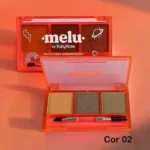 Melu by Ruby Rose paleta para sobrancelha 3 cores HB-571